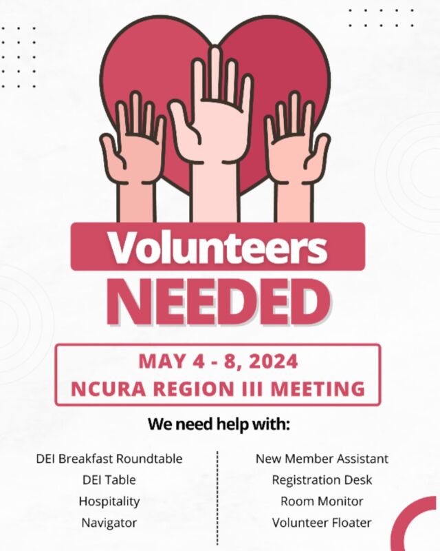 Volunteer of the Month NCURA Region III